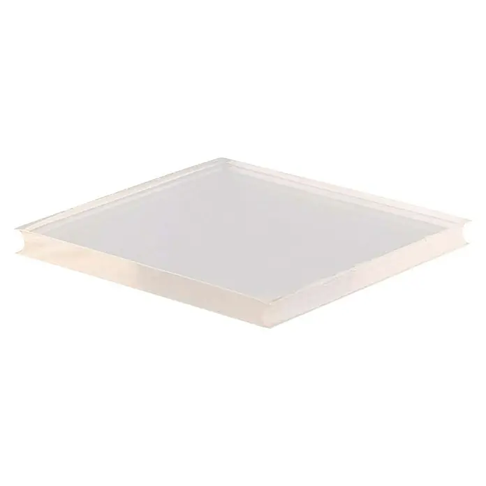 Wagner System Plastik-Gleiter - L x B x H: 25 x 25 x 6,4 mm, Transparent, 4 Stk. - Klare quadratische Acrylplatte, ideal für Displays, Bastelarbeiten oder Schutz, mit glatten Kanten und Transparenz.