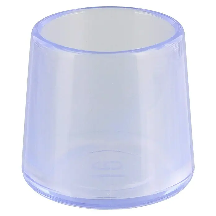 Wagner System Rohrkappen - Durchmesser: 16 mm, 4 Stk., Transparent - Transparenter Stuhlbeinkappendeckel aus Kunststoff, der zum Schutz vor Kratzern auf dem Boden oder Fliesen verwendet wird.