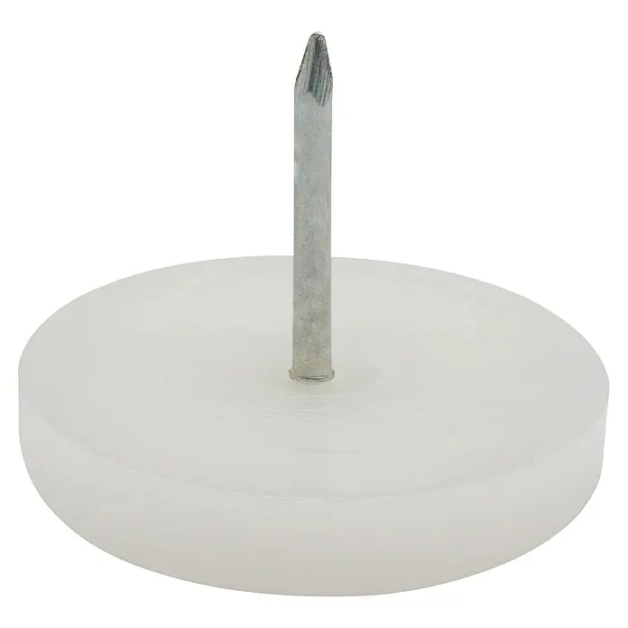 Wagner System Möbelgleiter - Kunststoff, Durchmesser: 30 mm, 4 Stk. - Ein Möbelgleiter mit Nagel, der als Bodenschutz dient und das Verschieben von Möbeln erleichtert. Praktisch und unauffällig.