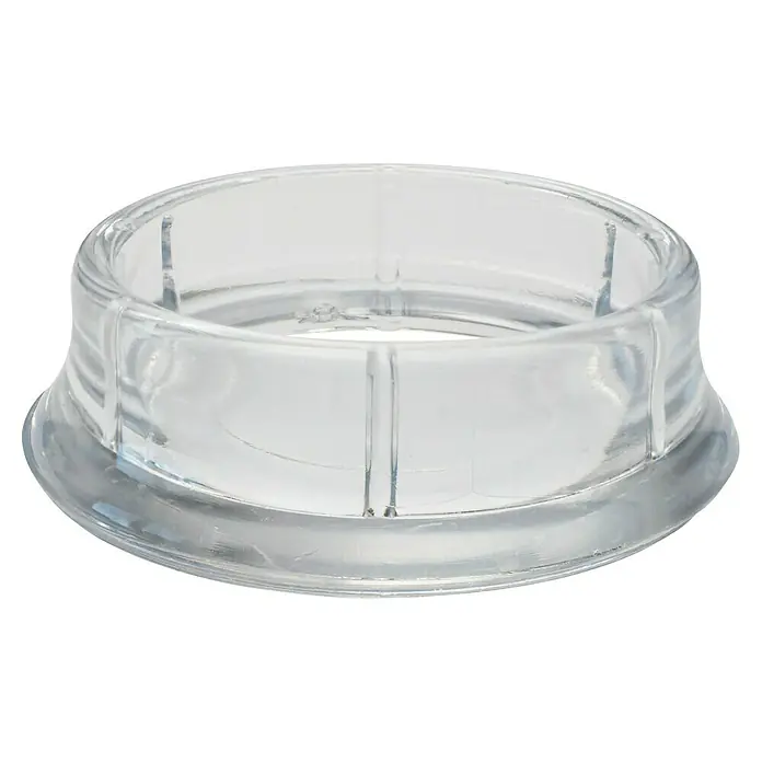 Wagner System Möbeluntersetzer - Durchmesser: 33 mm, 4 Stk., Transparent - Das klare, runde Gefäß aus Glas oder Kunststoff, das sich ideal für verschiedene Zwecke eignet, besticht durch sein schlichtes Design.