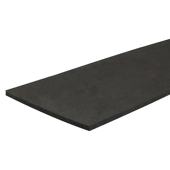 Wagner System Vibrationsdämpfer - 100 x 1.000 mm, Schwarz - Aufnahme einer schwarzen Akustikschaumstoffplatte, die sich ideal für Schallschutzanwendungen eignet.