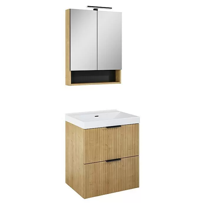Camargue Badmöbel-Set Yasumi60 cm, Hamilton Eiche