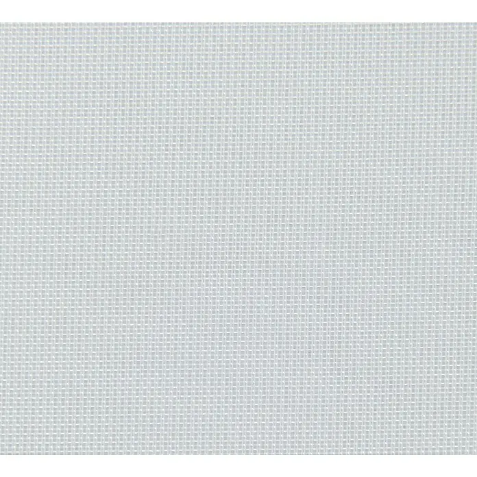 Elbersdrucke Schlaufenbandschal Pure - B x H: 140 x 255 cm, 100 % Polyester, Weiß - Nahaufnahme eines feinen, weißen Stoffgewebes, das eine gleichmäßige und dichte Textur aufweist, ideal für Hintergründe.