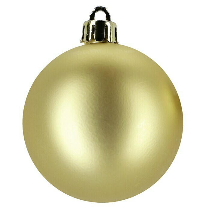 Weihnachtskugeln (65 Stk., Gold, Kunststoff)