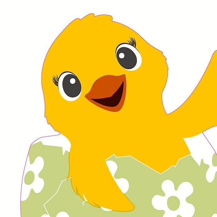 Duni Serviette Silhouettes Airlaid (20 Stk., 33 x 33 cm, Happy Chicken)