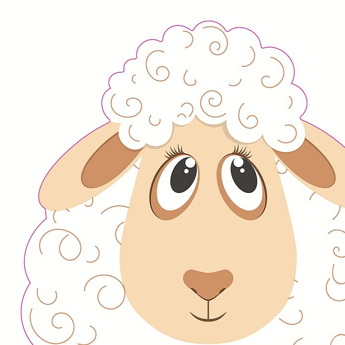 Duni Serviette Silhouettes Airlaid (20 Stk., 33 x 33 cm, Spring Sheep)