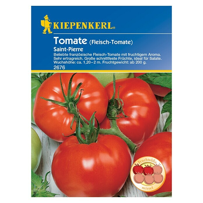 Kiepenkerl Gemüsesamen Fleischtomaten (Solanum lycopersicum, Saatzeit: Februar, Erntezeit: Juli)