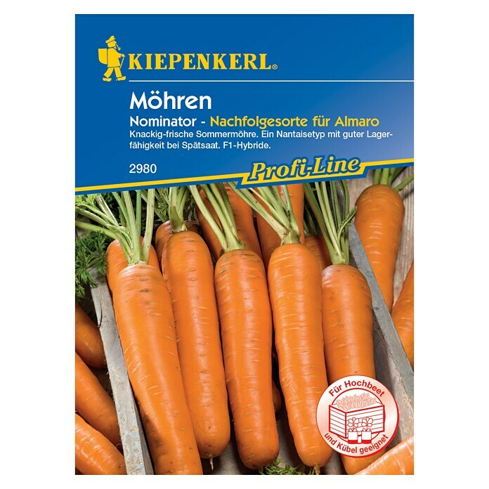 Kiepenkerl Profi-Line Gemüsesamen Möhren (Daucus carota, Saatzeit: März, Erntezeit: Juli) | BAUHAUS