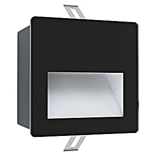 Eglo LED-Einbauleuchte Aracena (B x L: 140 x 140 mm, Schwarz / Weiß)