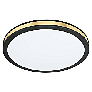 Eglo LED-Deckenleuchte Pescaito (Schwarz/Gold, Warmweiß, Durchmesser: 28 cm, Stahl)
