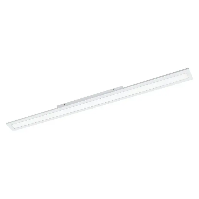 Eglo LED-Deckenleuchte Salobrena-Z - L x B x H: 1.200 x 100 x 45 mm, Weiß, Kunststoff - Eine moderne, weiße LED-Deckenleuchte, ideal für Büros oder Wohnräume, die eine helle und gleichmäßige Ausleuchtung bietet.