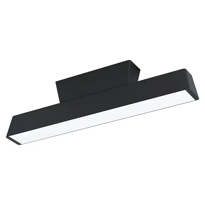 Eglo LED-Deckenleuchte Simolaris-Z - 16 W, L x B x H: 47 x 5,5 x 11 cm, Schwarz, RGBW - Elegante schwarze LED-Deckenleuchte für stilvolle Beleuchtung, die jedem Raum ein modernes Flair verleiht und für angenehmes Licht sorgt.