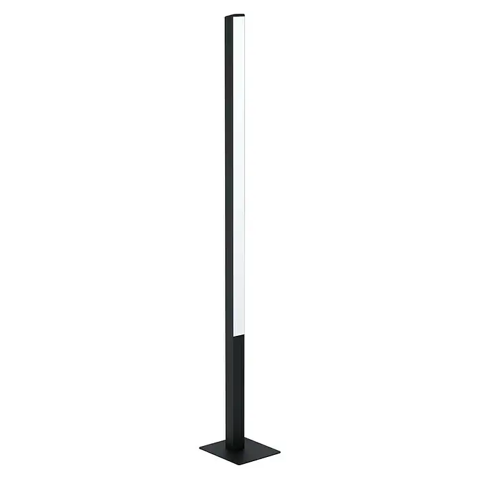 Eglo connect.z LED-Stehleuchte Simolaris-Z - 35 W, Höhe: 161,5 cm, RGB - Moderne, schwarze Außenleuchte mit integriertem, vertikalem LED-Streifen für eine stilvolle Beleuchtung im Garten oder auf der Terrasse.