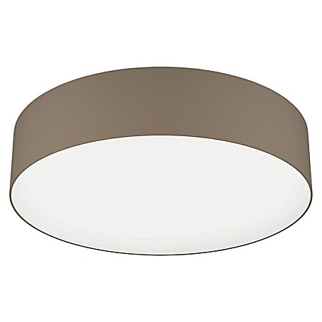 Eglo connect.z LED-Deckenleuchte Romaro (Taupe/Weiß, 35 W, Ø x H: 57 x 15 cm, Dimmbar)