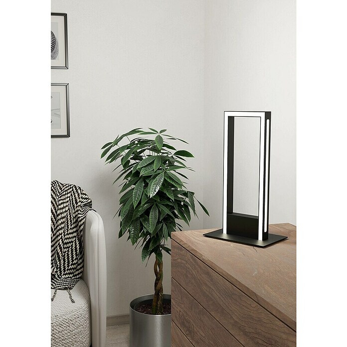 Eglo Led-tafellamp Salvilanas-Z (l x b x h: 160 x 35 x 425 mm, Zwart / Wit, Aluminium) | BAUHAUS