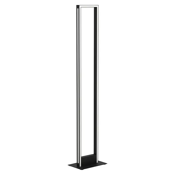 Eglo LED-Stehleuchte Salvilanas-Z - Höhe: 1.305 mm, Aluminium - Die minimalistische Stehlampe mit integrierten LED-Streifen sorgt für eine moderne Beleuchtung. Das schlanke Design fügt sich nahtlos in jeden Raum ein.
