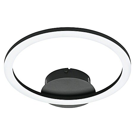 Eglo connect.z LED-Deckenleuchte Parrapos-Z (L x B x H: 340 x 300 x 45 mm, Schwarz/Weiß, 12 W, Dimmbar)