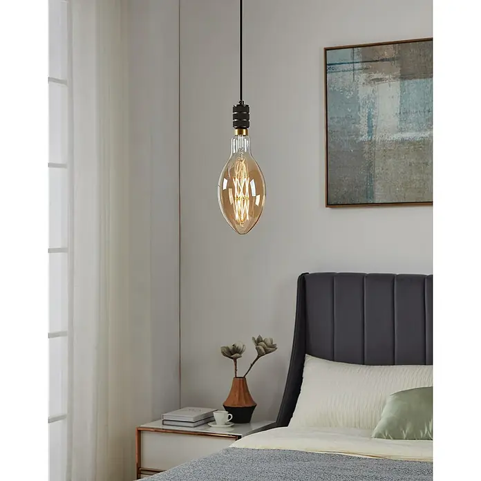 Eglo LED-Lampe E140 - E27, Dimmbar, Warmweiß, 806 lm, 8 W - Die dekorative Edison-Glühbirne sorgt für stimmungsvolle Beleuchtung. Das edle Design macht sie zu einem Blickfang im Raum und erzeugt ein warmes Licht.