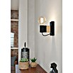Eglo Bailrigg Aplique de pared (40 W, Negro y Madera, E27) | BAUHAUS