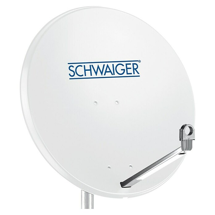 Schwaiger Satellitenschüssel (Aluminium, 75 cm, Hellgrau)