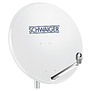 Schwaiger Satellitenschüssel (Aluminium, Hellgrau, Durchmesser Spiegelfläche: 74,5 cm)