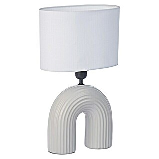 Lámpara de sobremesa Puente (40 W, L x An x Al: 33 x 33 x 33 cm, Gris, Blanco, E14)