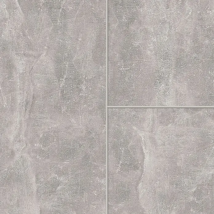 Classen Laminat Visiogrande - Bright concrete, 604 x 280 x 8 mm - Graue Steinzeugfliesen mit Betonoptik und modernen Fugen. Die Fliesen sind robust und vielseitig einsetzbar für Innenräume.