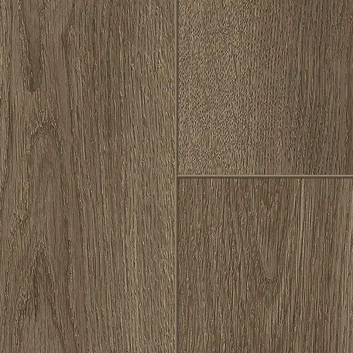 Classen Laminatmuster 731-4 - 300 x 194 x 7 mm, Landhausdiele, Nelson - Nahaufnahme von Holzlaminatboden mit Maserung in Brauntönen, ideal für Bodenbeläge.