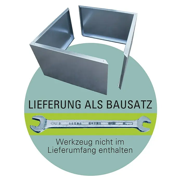 Palatino Kräuterspirale Limax One - 100 x 150 x 75 cm - Bausatz-Lieferung des Metallprodukts. Werkzeug ist nicht im Lieferumfang enthalten. Einfacher Zusammenbau garantiert.