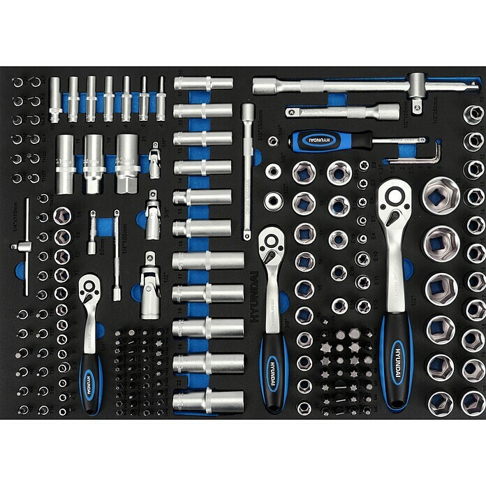Hyundai Werkstattwagen Set 59005 (L x B x H: 49 x 84 x 101 cm, Anzahl Schubladen: 7 Stk.) | BAUHAUS