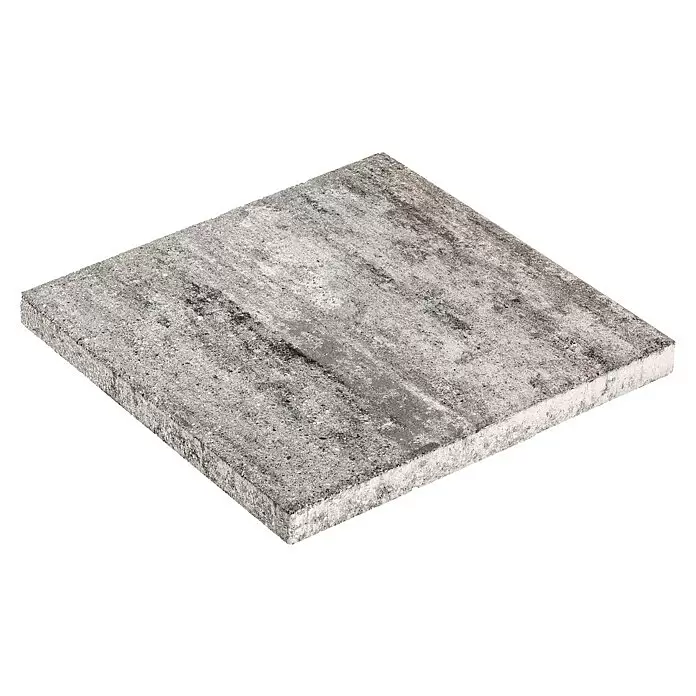 Diephaus Terrassenplatte Amarillo - 30 x 30 x 4 cm, Greige, Beton - Quadratische graue Betonpflasterplatte mit texturierter Oberfläche.