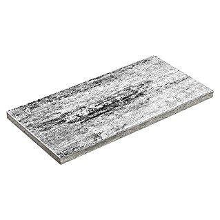 Diephaus Terrassenplatte Vallejo (Weiß/Schwarz, 80 x 40 x 4 cm, Beton)