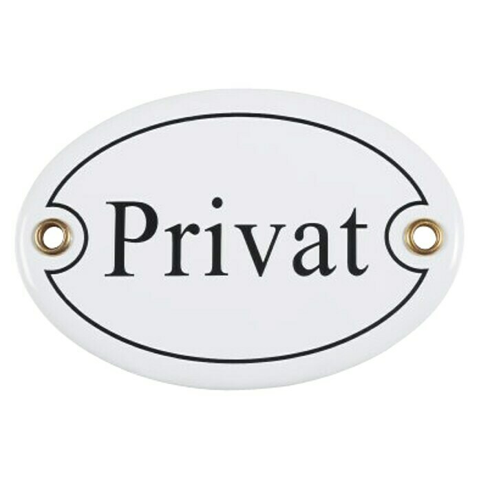 Türschild Privat