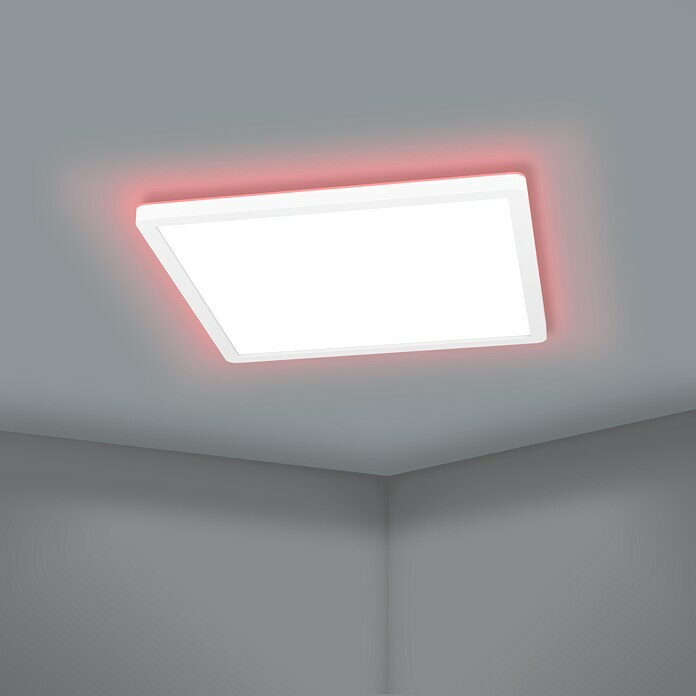 Eglo connect.z LED-Panel ROVITO-Z eckig (16,5 W, L x B x H: 42 x 42 x 2,5 cm, Weiß, RGB, Eckig) | BAUHAUS