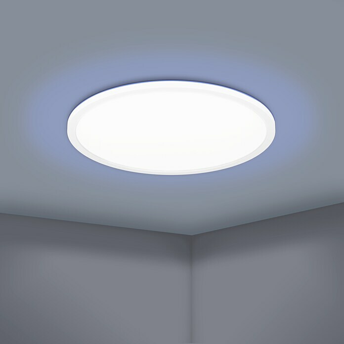 Eglo connect.z LED-Deckenleuchte rund TOTARI-Z (44,8 W, Ø x H: 530 mm x 7  cm, Weiß) | BAUHAUS