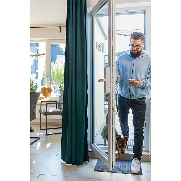 Abus Funk-Türschlossantrieb Wintecto one FCA4100 W (Geeignet für: Fenster, Weiß, Bedienung: Über App) | BAUHAUS