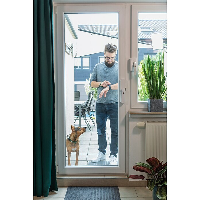 Abus Funk-Türschlossantrieb Wintecto one FCA4100 W (Geeignet für: Fenster, Weiß, Bedienung: Über App) | BAUHAUS