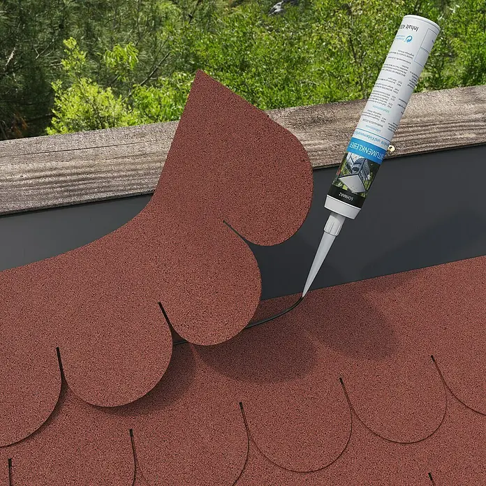 Bitumenkleber - 340 g, Schwarz - Bitumenkleber wird zum Verkleben von Dachschindeln verwendet. Ideal für Reparaturen und Abdichtungen am Dach.