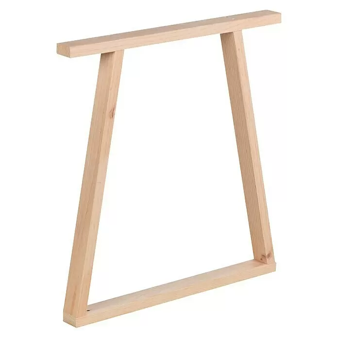 Astigarraga Arbeitstisch mit Bok Holzbeinen - L x B: 140 x 70 cm - Heller Holz-Bockrahmen in A-Form.