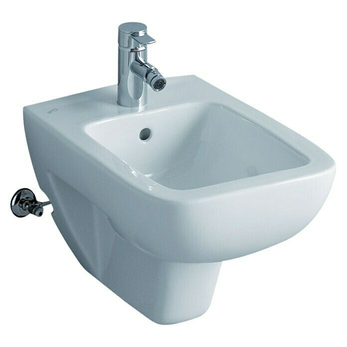 Geberit Renova Nr. 1 Plan Wand-Bidet (Mit Beschichtung, Keramik, Weiß)