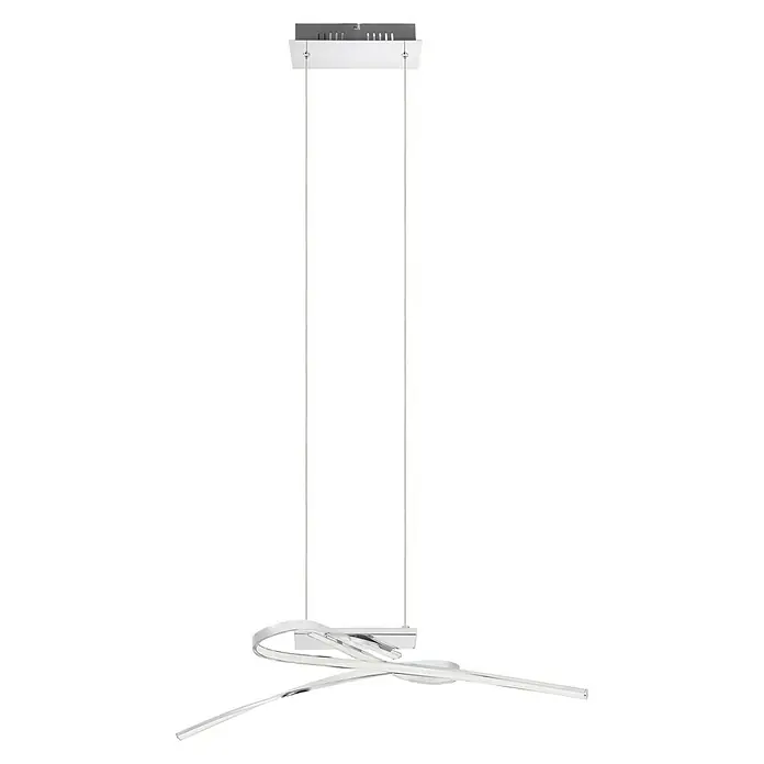 Eglo Lámpara colgante LED Symphonie - 132 W, L x An x Al: 69 x 26 x 120 cm, Cromo, Blanco neutro - Lámpara colgante LED moderna con acabado cromado. Diseño elegante, ideal para interiores con estilo e iluminación suave.