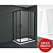 Mampara de ducha esquinera Chloe (L x An x Al: 70 x 90 x 195 cm, Vidrio transparente) | BAUHAUS