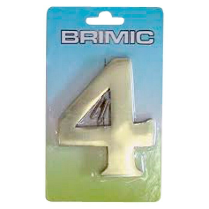 Micel Brimic Número 10 cm (4, Dorado)