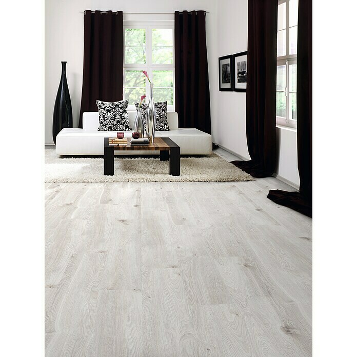 Krono Original Laminat Castello Skydive Oak (1.285 x 192 x 8 mm, Landhausdiele, Skydive Oak) | BAUHAUS