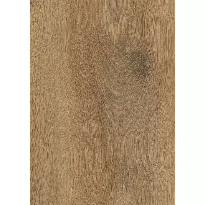 Krono Original Laminat Classic Silent - Historic Oak, Landhausdiele, 1.288 x 195 x 9 mm - Hellbraune Holzmaserung mit natürlichen Mustern und einem sichtbaren dunklen Ast.