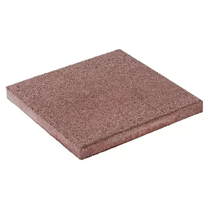 Diephaus Terrassenplatte Phoenix - 40 x 40 x 4 cm, Rot, Beton - Rötlich-brauner Pflasterstein mit granulärer Oberfläche.