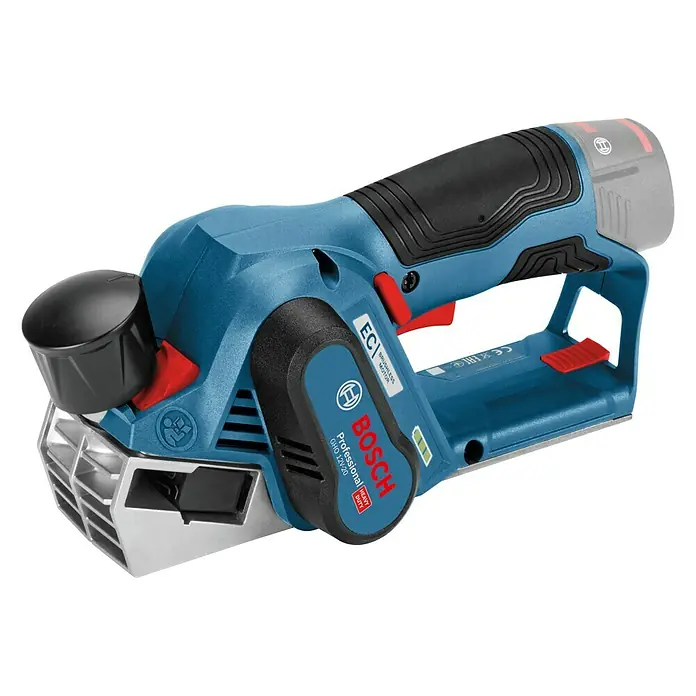 Bosch Professional Akku-Handhobel GHO 12V-20 - 12 V, Ohne Akku, 14.500 U/min - Bild einer Bosch GHO 12V-20 Professional Hobelmaschine.