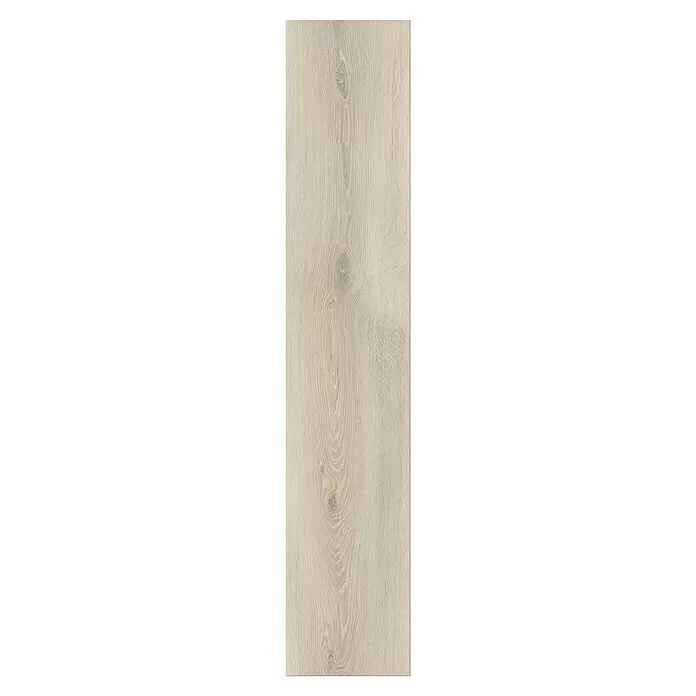 Parador Laminat Basic 600 - Eiche Askada weiß gekälkt, Landhausdiele, 1.285 x 243 x 8 mm - Helle Holzdiele mit natürlicher Maserung und Ästen.