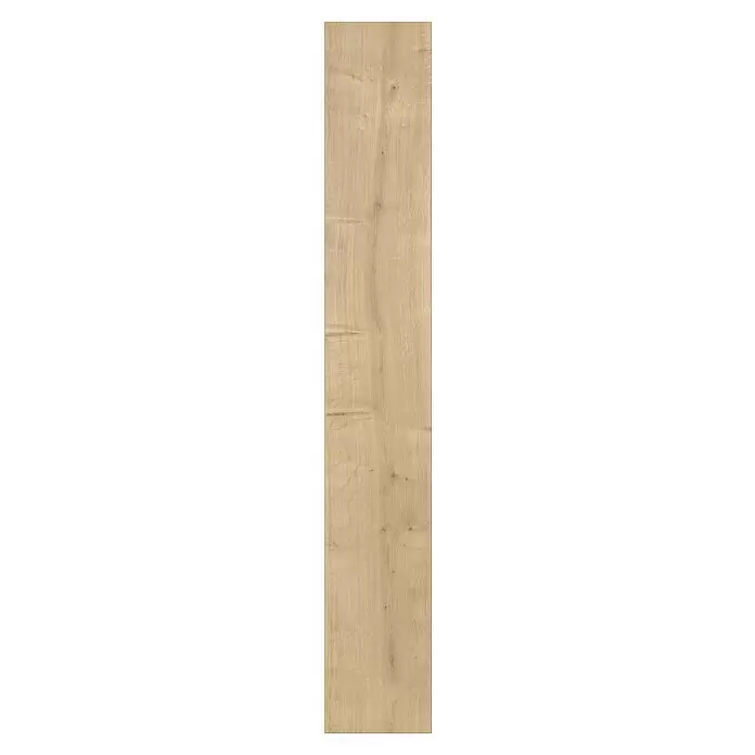 Parador Laminat Baisc 200 M4V - Eiche geschliffen, Landhausdiele, 1.285 x 194 x 7 mm - Helles, braunes Holzpaneel mit natürlicher Maserung und dezenten Ästen.