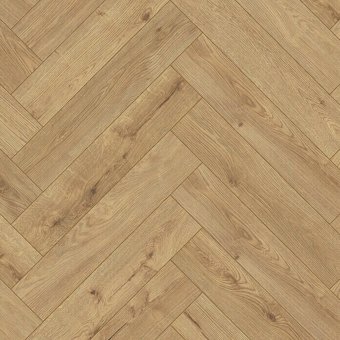 Krono Original Laminatmuster Herringbone Sundance Oak (297 x 126 x 8 mm, Landhausdiele, Sundance Oak) | BAUHAUS